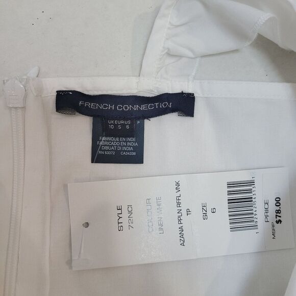 FRENCH CONNECTION Azana Ruffle Empire Top SIZE 6 - Picture 13 of 14